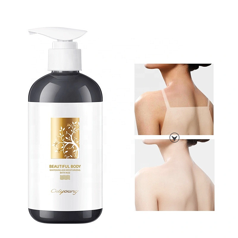 Private label Deeply Cleaning Skin Volcanic Mud Shower Gel Skin Whitening Body Wash