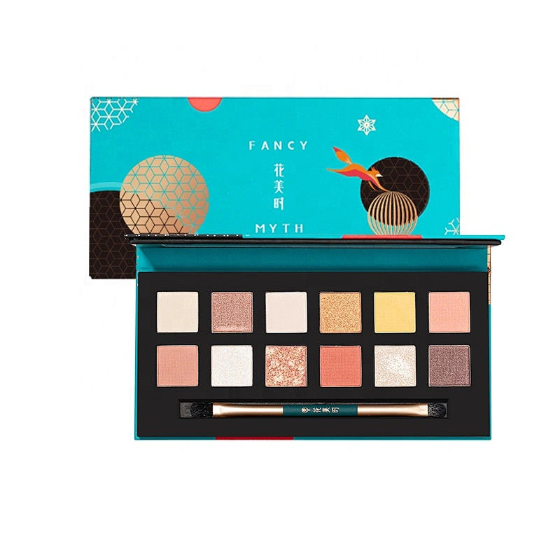 private label cheap high pigment 12 colors eyeshadow palette Long Lasting eye shadow