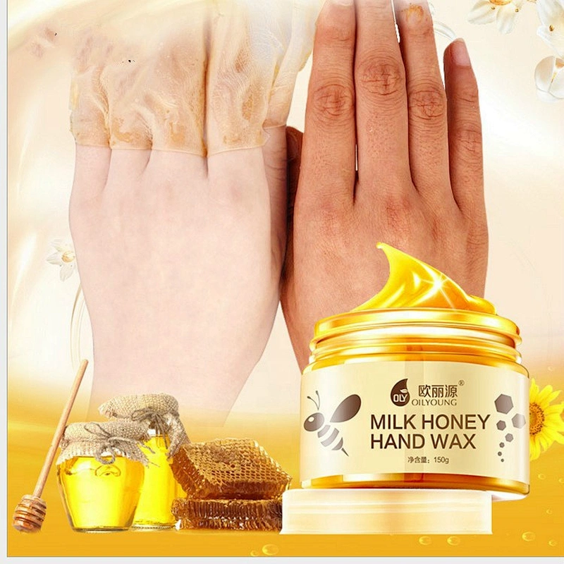 Whitening Moisturizing Exfoliating Hand Wax Cream Paraffin Tear Off Milk Honey Hand Wax For Hand