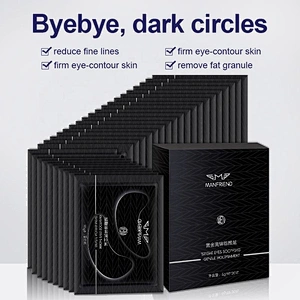 Manufacturers Hot Wholesale Men Black Custom Gold Under Eye Patch Collagen Eye Mask