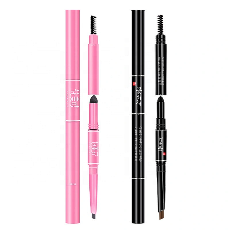 Custom Private Label 3 in One Automatic Eyebrow Pencil Waterproof Long Lasting Eyebrow Pencil With Brush