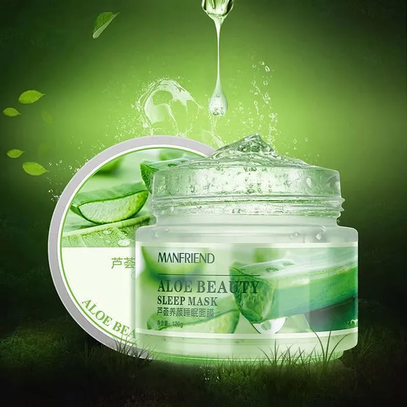 Cheap Factory Supply Repairing Moisturizing  Aloe Vera Crystal Gel Facial Mask