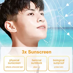 Professional China Manufacturer Waterproof Mineral Face Oem Spf 50 Sun Screen Block Cream For Face