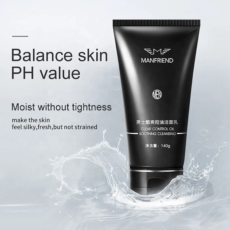 High Quality Best Customized Private Label Wholesale Oil Control Face Wash Foam Facial Cleanser For Men