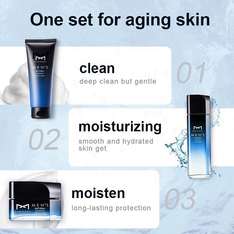 Professional Oil Control Moisturizing Anti Wrinkle  Face Skin Care Gift Set skin Oem Men
