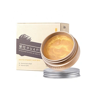 Professional Extreme Hold Hair Styling Wax For Men 60g Hair Pomade Wax Private Label