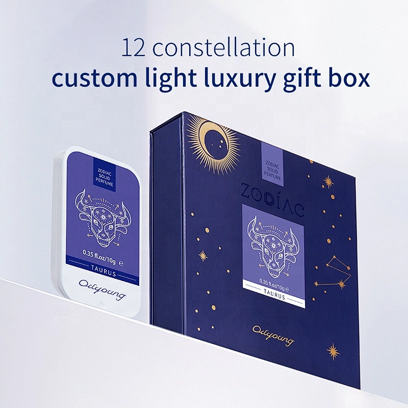 Wholesale 12 Constellation Fragrance Long Lasting body solid Perfume Balm