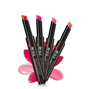 Custom make your own logo matte velvet moisturizing nourish press type lip stick pencil form automatic lipstick