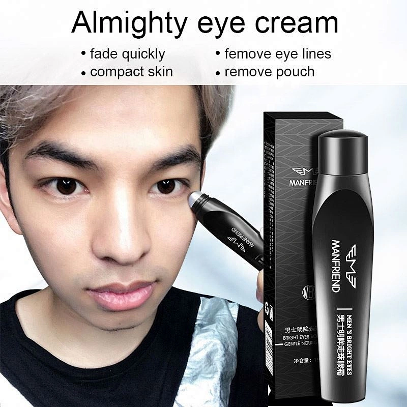 Best Private Label Men Roll ON Anti Aging Wrinkle Instant Eye Bag Remova Eye Cream For Men Dark Circle Remove