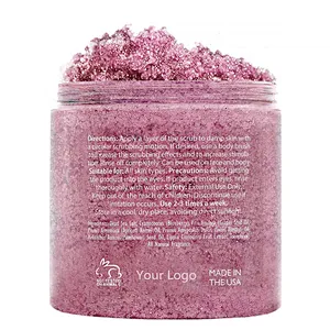 Pure Natural Pink Clay  Glowing Skin Dead Sea Salt Body Scrub Nursing Scrubs Private label