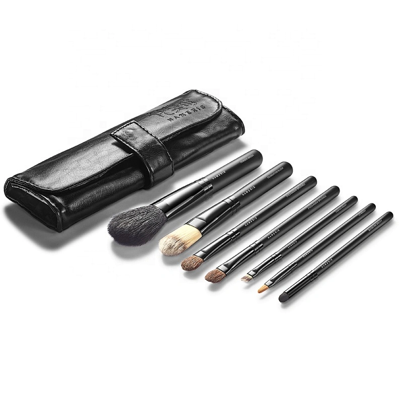 Custom logo 7pcs Makeup Brushes Set Private Label Cosmetics Beauty Foundation Powder Blush Contour Sector Make up Brush Kit