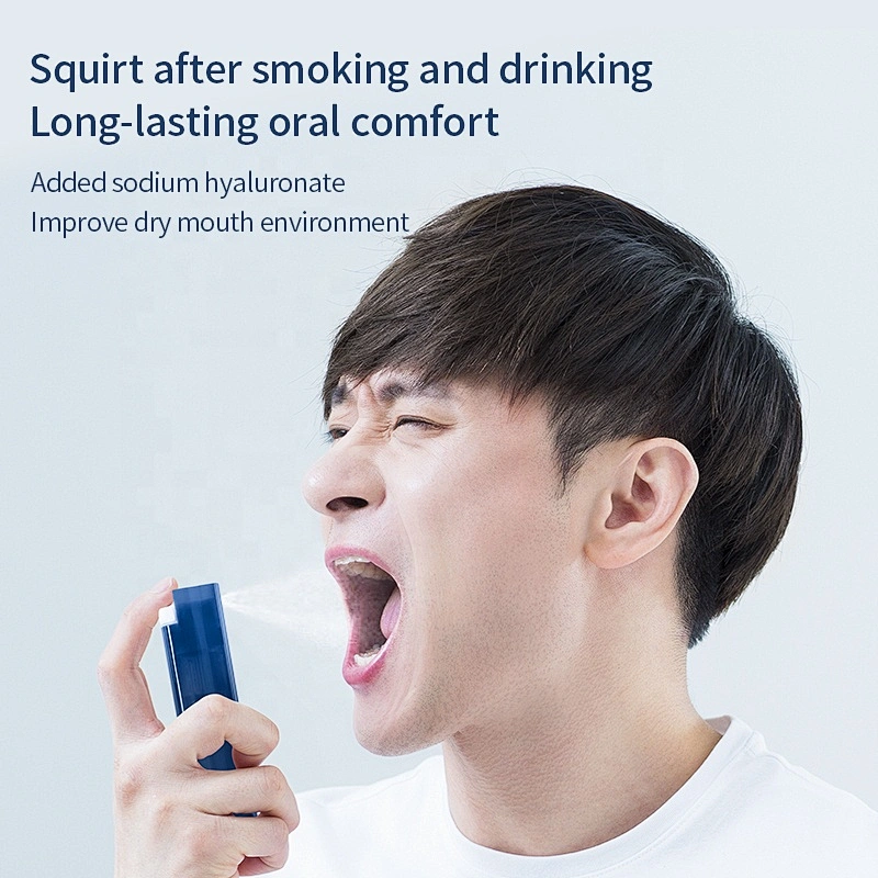 OEM /ODM private label men throat spray for bad breath mouth sanitizer breath refreshing spray
