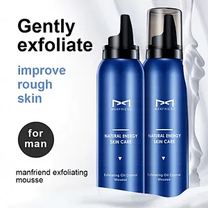 New Design Styling Mens Exfoliation Peeling Oil Control Pore Tight Deep Clean Face Foam Mousse