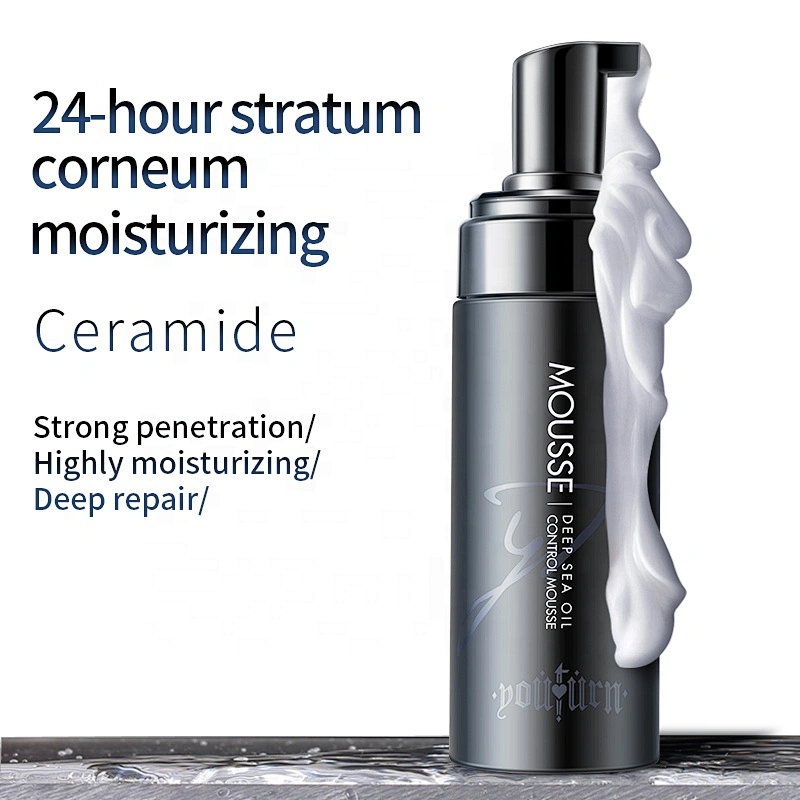 Men Private Label Skin Care Gentle Amino Acid Deep Cleaning Face Wash Mousse Facial Foam Cleanser