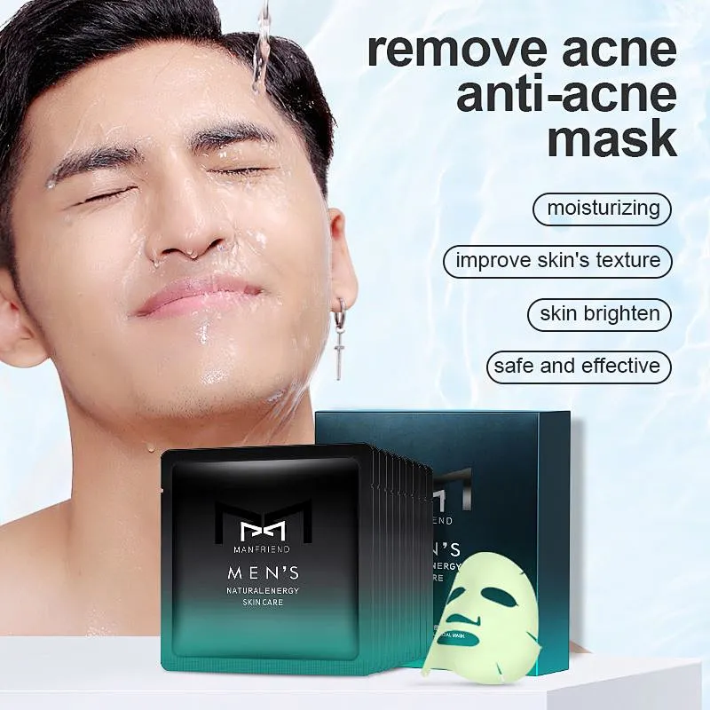 Hot sale Acne Cleaning Acne Remover Treatment Non Woven Facial Mask Sheet Oem Face Mask