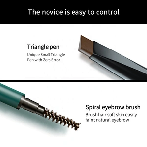 Best eyebrow pencil with brush waterproof automatic sweat proof lasting eyebrow pencil OEM