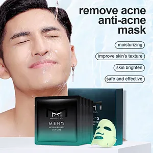 Wholesale Bulk Cosmetic Beauty Acne Removal Face Anti Acne Silk Facial Mask for Men