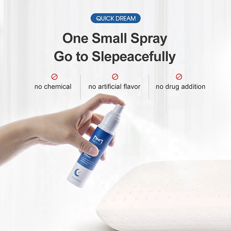 Custom logo mens sleeping spray deep sleep pillow hydrolat mist natural essential oil oem