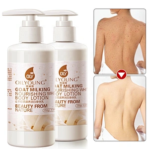 Best skin whitening goat milk body cream lightening body lotion private label