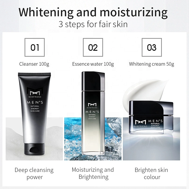 Professional Mens Vegan Acne Treatment Moisturizing Face Repair Oil Control Skin Care Men Set With Private Labes