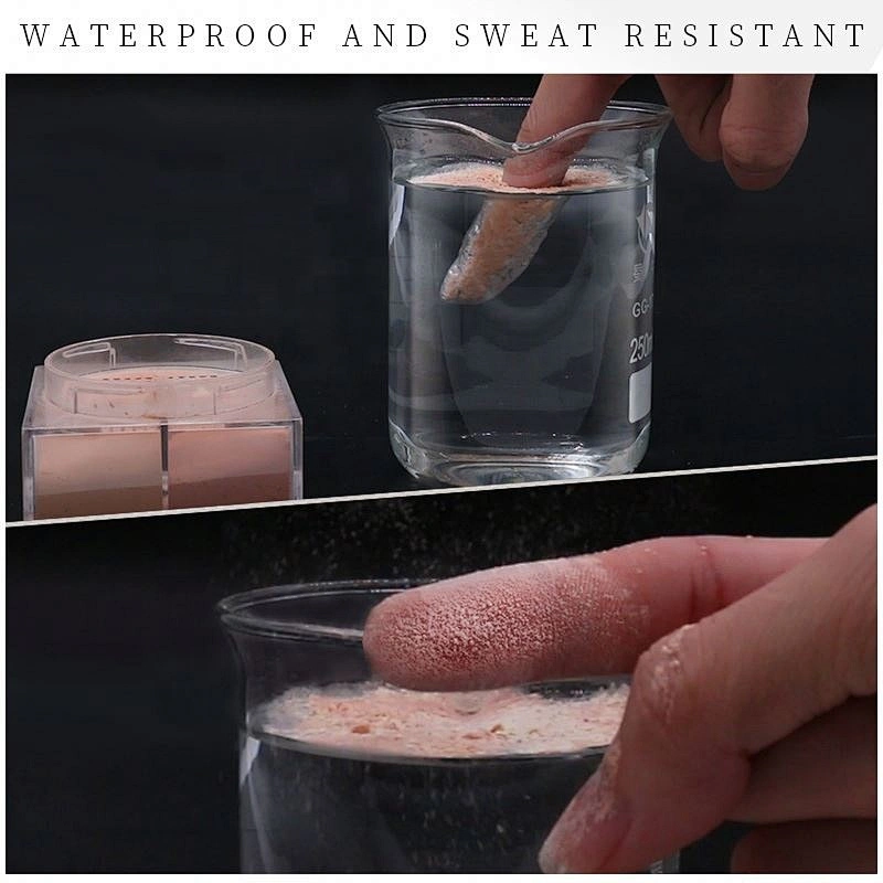 Private Label Oil Control Face Makeup Setting Loose Powder With Puff Waterproof Face Whitening  Powder