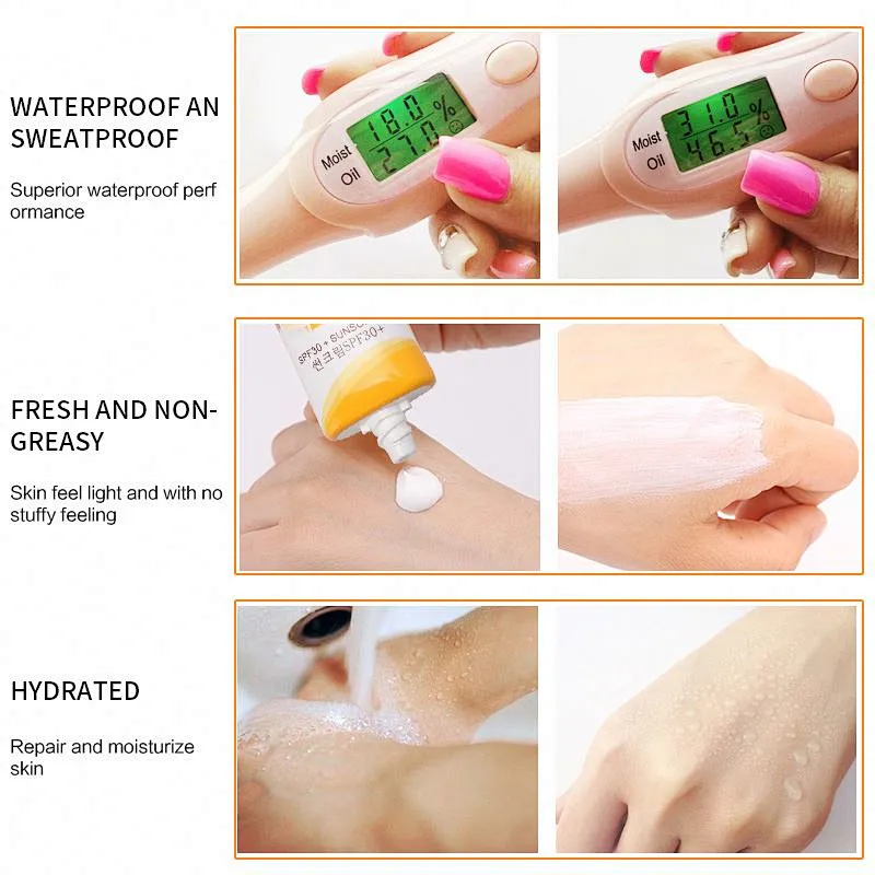 Private Label Custom Korea Best Outdoor Whitening Sun  SPF Protection Lotion Cream Sun Screen