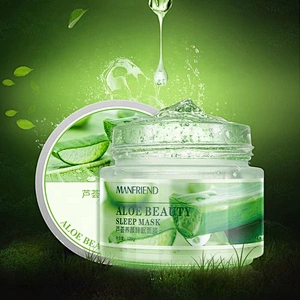 Custom Private Label Hydrating Anti aging Whitening Aloe Vera Gel Beauty Sleep Face Mud Mask