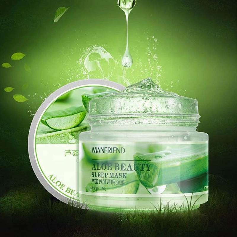 Custom Private Label Hydrating Anti aging Whitening Aloe Vera Gel Beauty Sleep Face Mud Mask