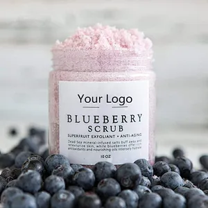Pure Natural Pink Clay  Glowing Skin Dead Sea Salt Body Scrub Nursing Scrubs Private label