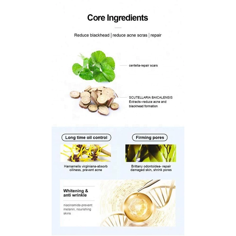 Wholesale Bulk Cosmetic Beauty Acne Removal Face Anti Acne Silk Facial Mask for Men