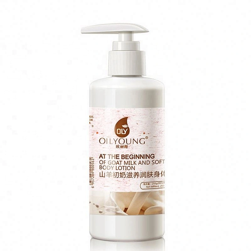 Best skin whitening goat milk body cream lightening body lotion private label