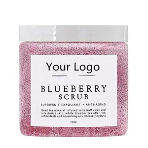 Pure Natural Pink Clay  Glowing Skin Dead Sea Salt Body Scrub Nursing Scrubs Private label