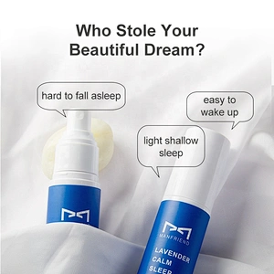 Custom logo mens sleeping spray deep sleep pillow hydrolat mist natural essential oil oem