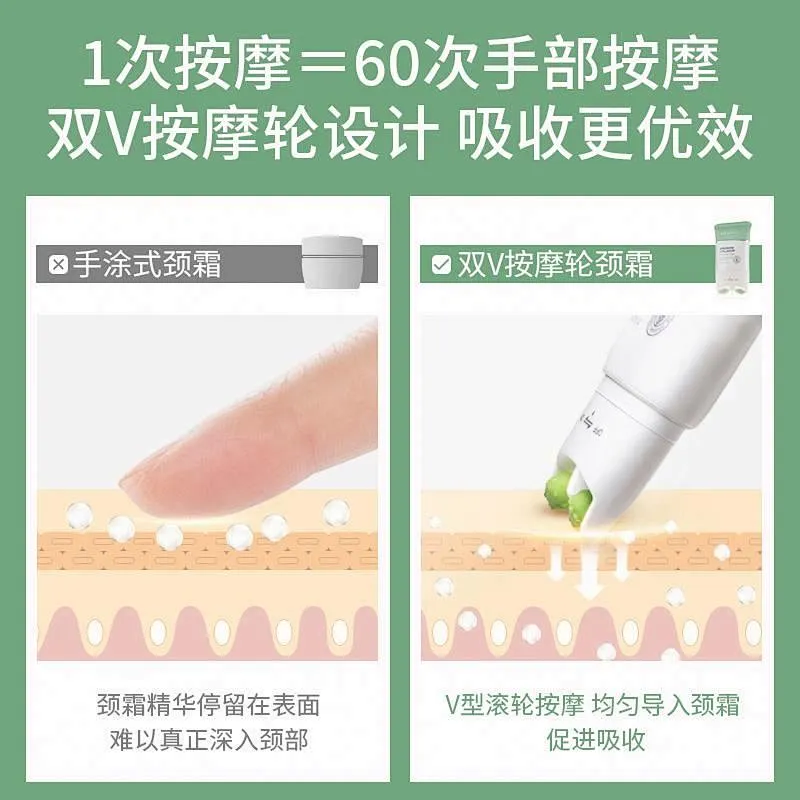 High Quality Best Cream Neck Massager Fast Tightening Neck Cream Roller