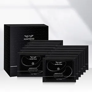Manufacturers Hot Wholesale Men Black Custom Gold Under Eye Patch Collagen Eye Mask