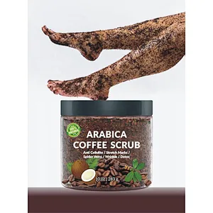 100% Natural Anti Cellulite and Stretch Mark Exfoliating Remove Dead Skin Arabica Coffee Body Scrub Private Label