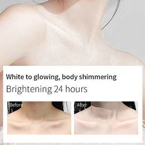 Private label Body Dry Shimmer Oil Makeup Body Glitter Highlighter Foundation Cream