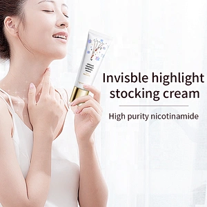 Private label Body Dry Shimmer Oil Makeup Body Glitter Highlighter Foundation Cream