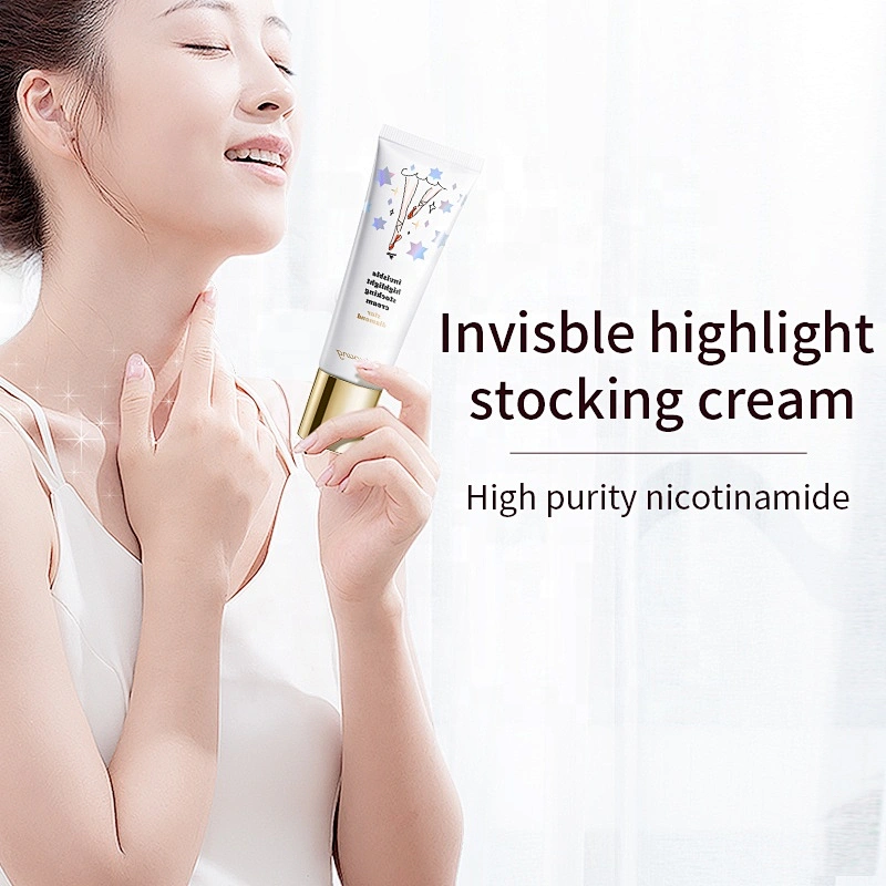 Private label Body Dry Shimmer Oil Makeup Body Glitter Highlighter Foundation Cream