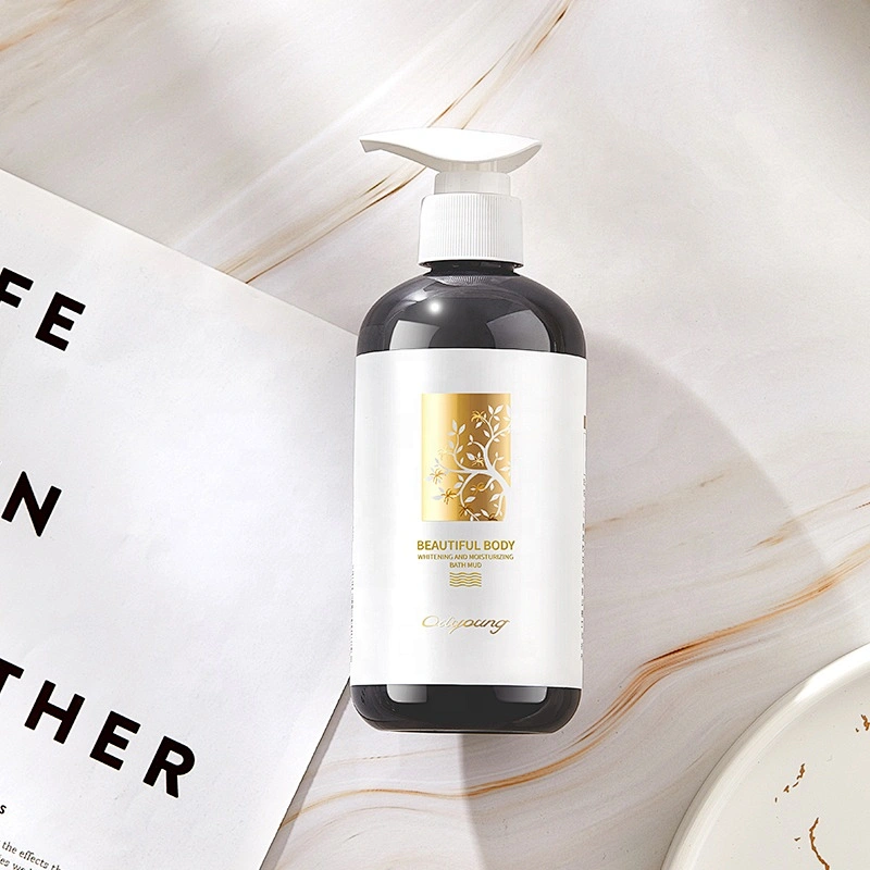 Private label Deeply Cleaning Skin Volcanic Mud Shower Gel Skin Whitening Body Wash