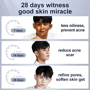 Multifunctional Deep Clean Mens Fucus Oil Control Rich Foam Face Pore Cleanser Facial Cleanser