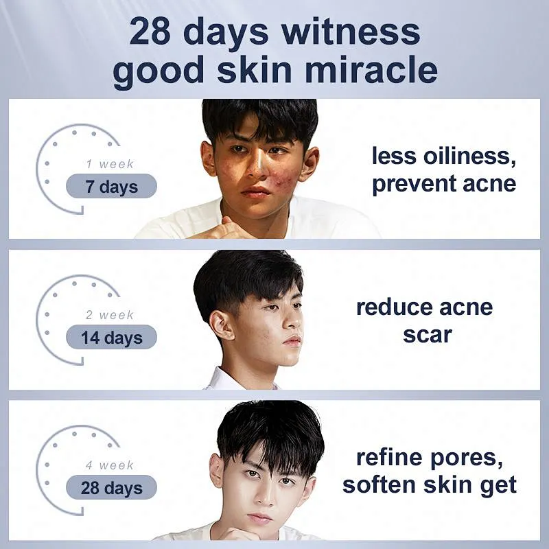 Multifunctional Deep Clean Mens Fucus Oil Control Rich Foam Face Pore Cleanser Facial Cleanser