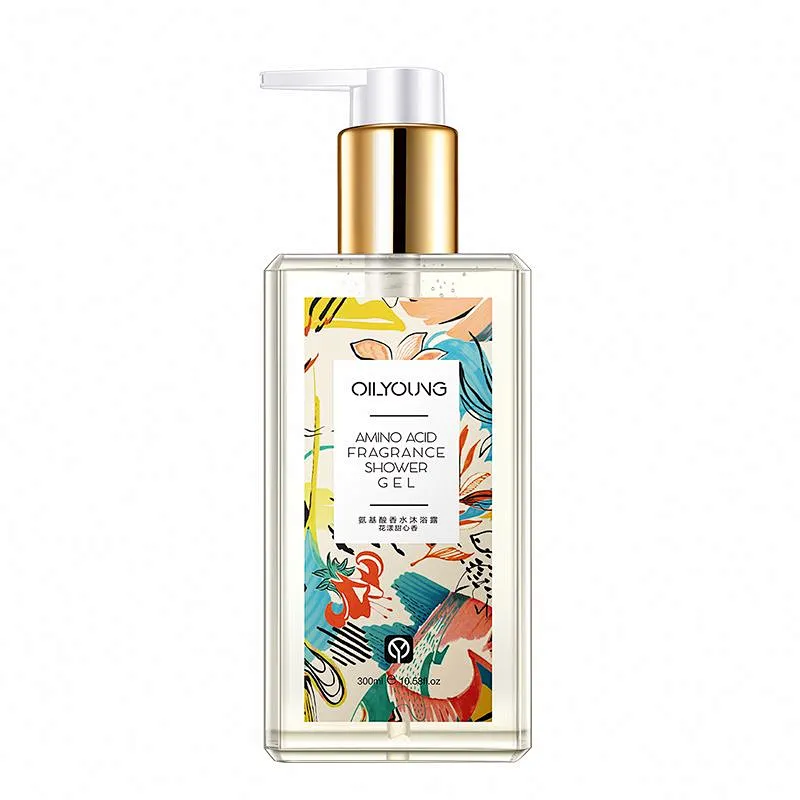 Custom Wholesale Amino Acid Perfumed Lightening Private Label Oem Pump Bottle Shower Gel Body Wash