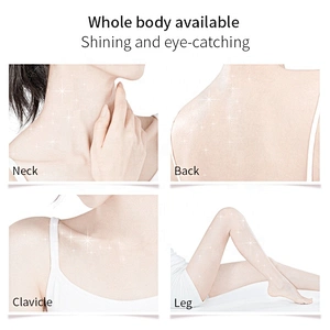 Private label Body Dry Shimmer Oil Makeup Body Glitter Highlighter Foundation Cream