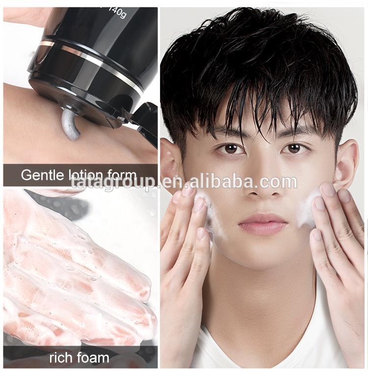 High Quality Best Customized Private Label Wholesale Oil Control Face Wash Foam Facial Cleanser For Men