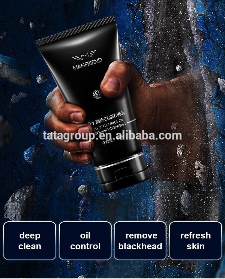 High Quality Best Customized Private Label Wholesale Oil Control Face Wash Foam Facial Cleanser For Men