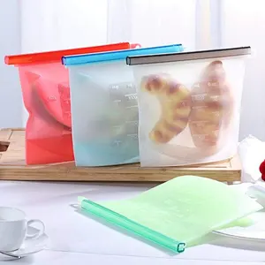Union Source Hot sell Reusable Freezer vacuum silicone food storage bag