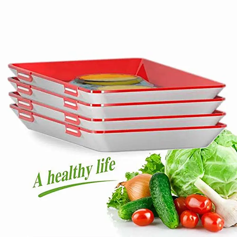 Kitchen Tools Healthy Seal Storage Container Creative Food Plastic Preservation Tray