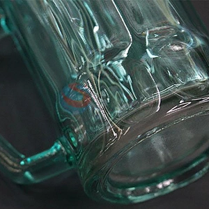 High Quality Wholesale Transparent Blackish Green Ice Cream Juice Beer Mug Glass Tea Tumbler Cups