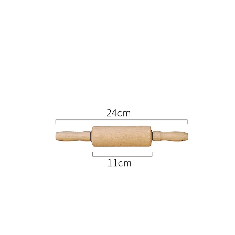 Union Source Different Size Dough Roller Baking Tools Kids Wooden Rolling Pin